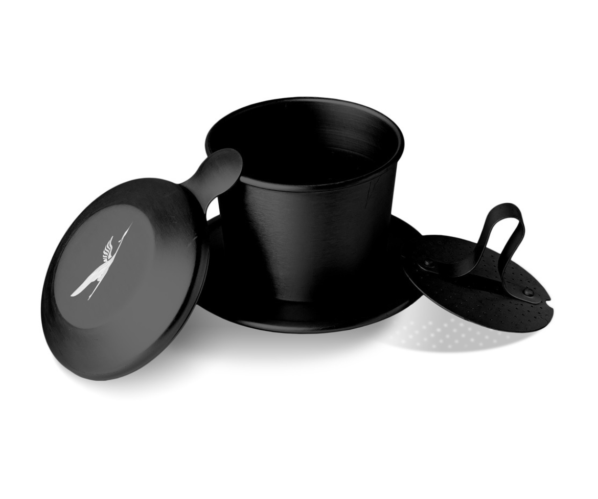 Birdee Phin Coffee Filter – 6 oz Aluminum Vietnamese Coffee Dripper – Portable Phin Filter for Ground Coffee – Pack of 1
