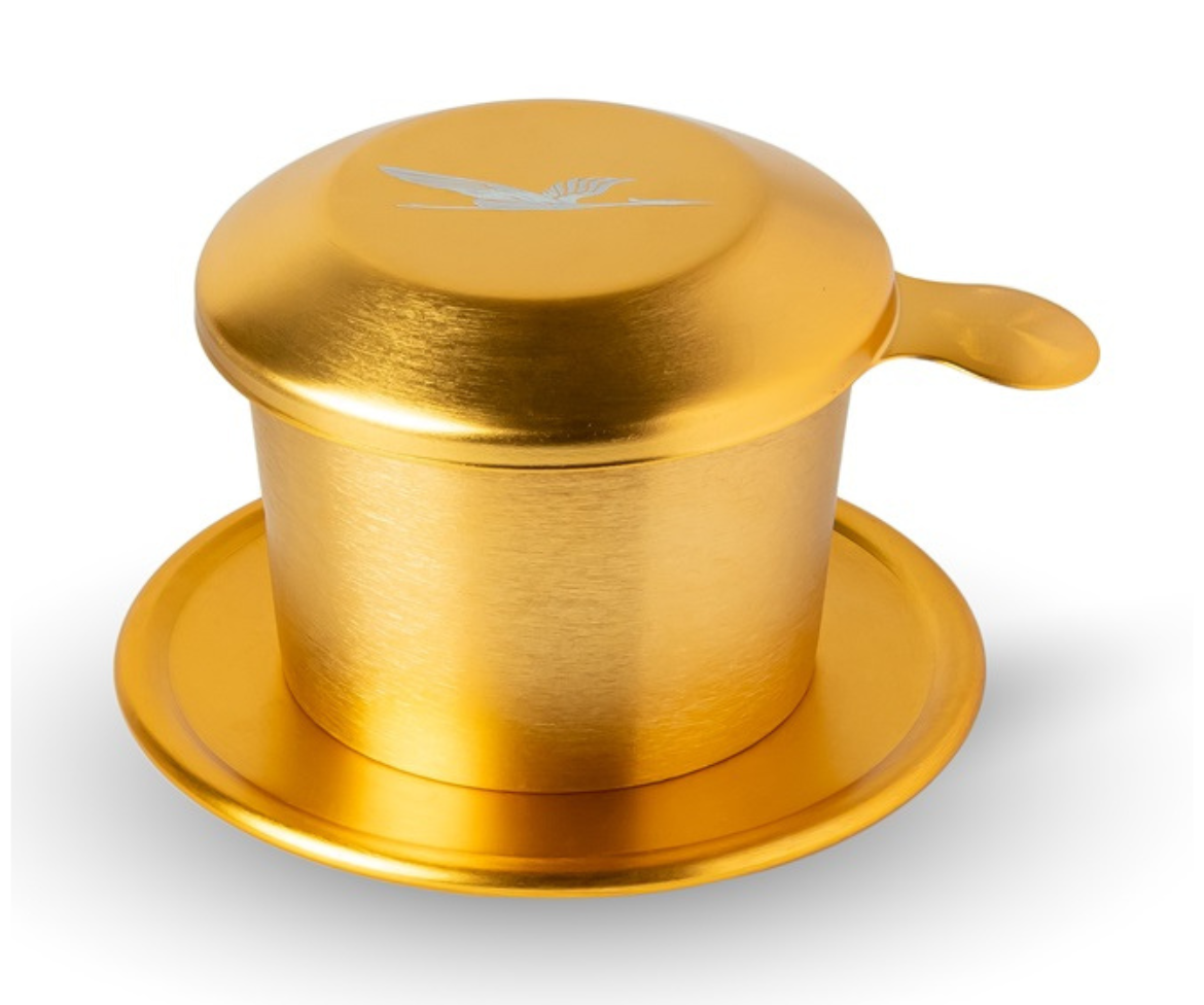 Birdee Phin Coffee Filter – 6 oz Aluminum Vietnamese Coffee Dripper – Portable Phin Filter for Ground Coffee – Pack of 1