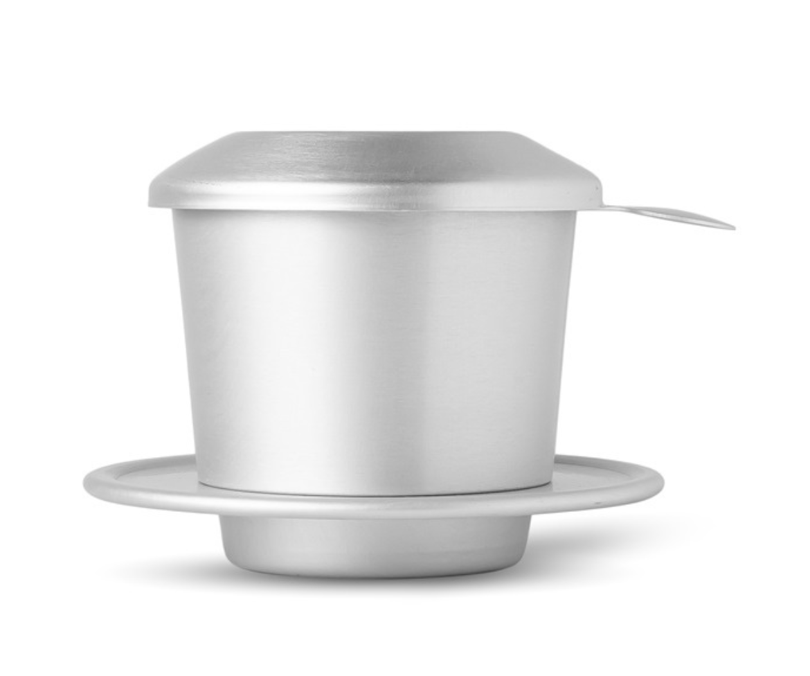 Birdee Phin Coffee Filter – 6 oz Aluminum Vietnamese Coffee Dripper – Portable Phin Filter for Ground Coffee – Pack of 1