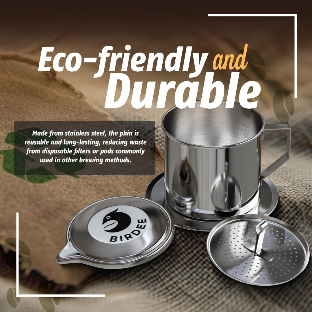 Vietnamese coffee phin filter: an environmentally friendly choice compared to paper filters