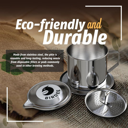 Vietnamese coffee phin filter: an environmentally friendly choice compared to paper filters