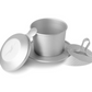 Birdee Phin Coffee Filter – 6 oz Aluminum Vietnamese Coffee Dripper – Portable Phin Filter for Ground Coffee – Pack of 1